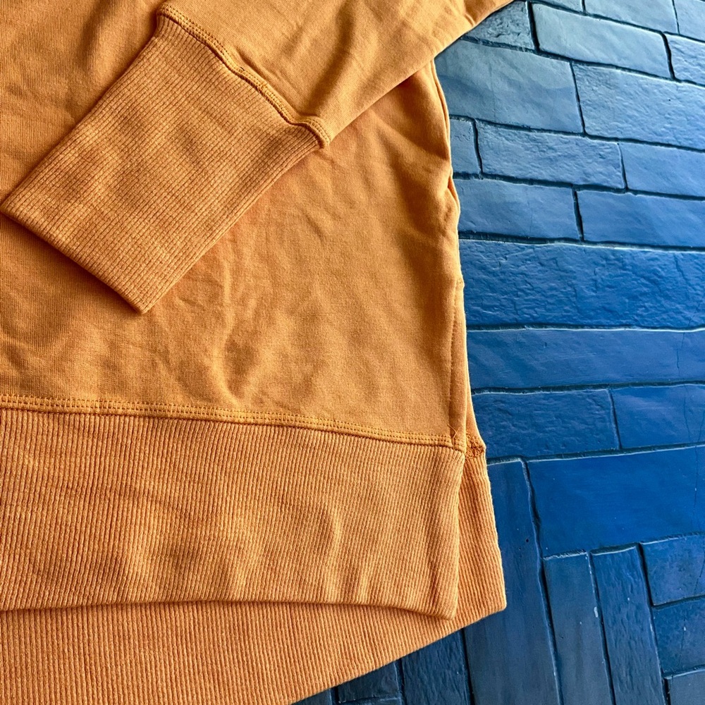 Athleta Solid Orange Coaster Luxe Sweatshirt - image 7